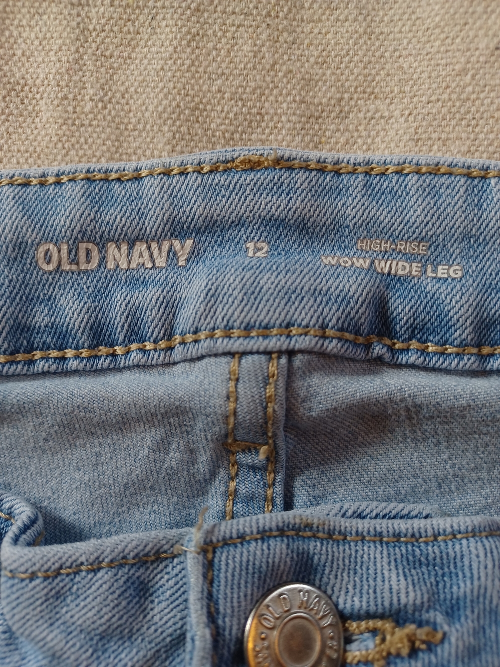 Old Navy High-Rise Wow Wide Leg Jeans Women's Size 12 - Picture 2 of 10